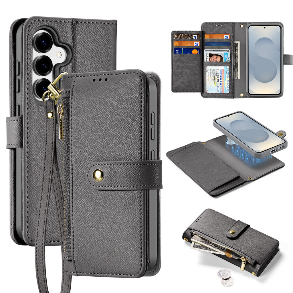 Lawa Series Detachable Wallet Case for Samsung Galaxy S25 Plus